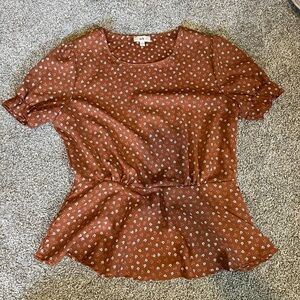 Fall Baby Doll Style Shirt - like new